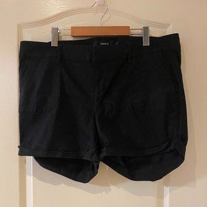 Torrid Fabric Black Shorts